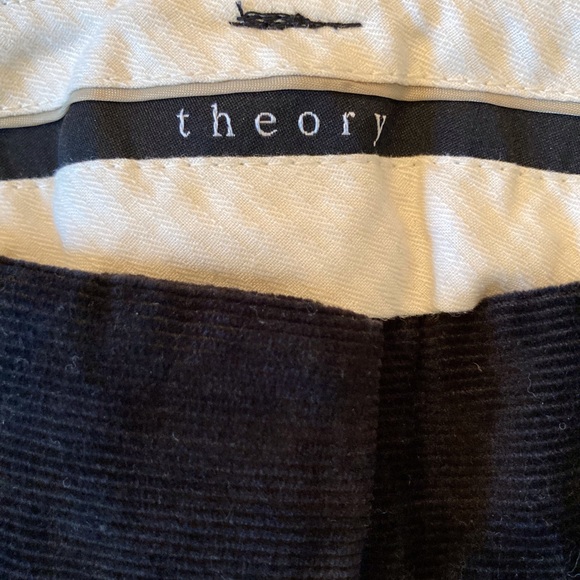 NWOT Theory Black Corduroy Flare Pants - Picture 4 of 8